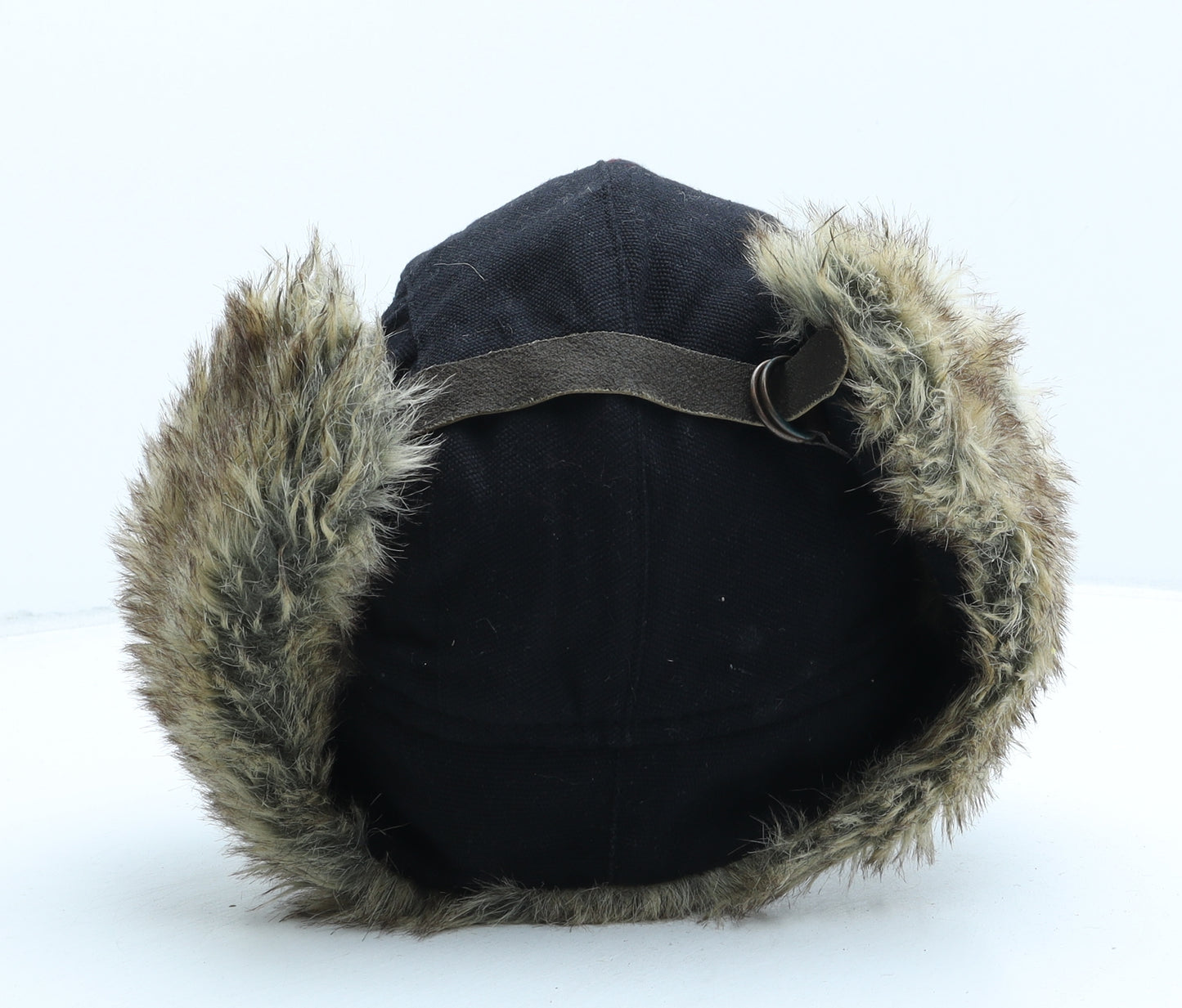 Burton Mens Black Cotton Trapper Hat One Size