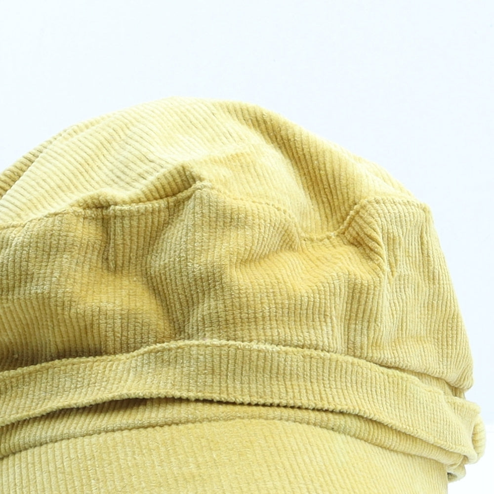 New Look Womens Yellow Cotton Peaked Cap One Size
