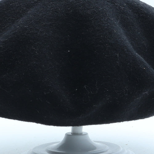 Preworn Womens Black Acrylic Beret One Size