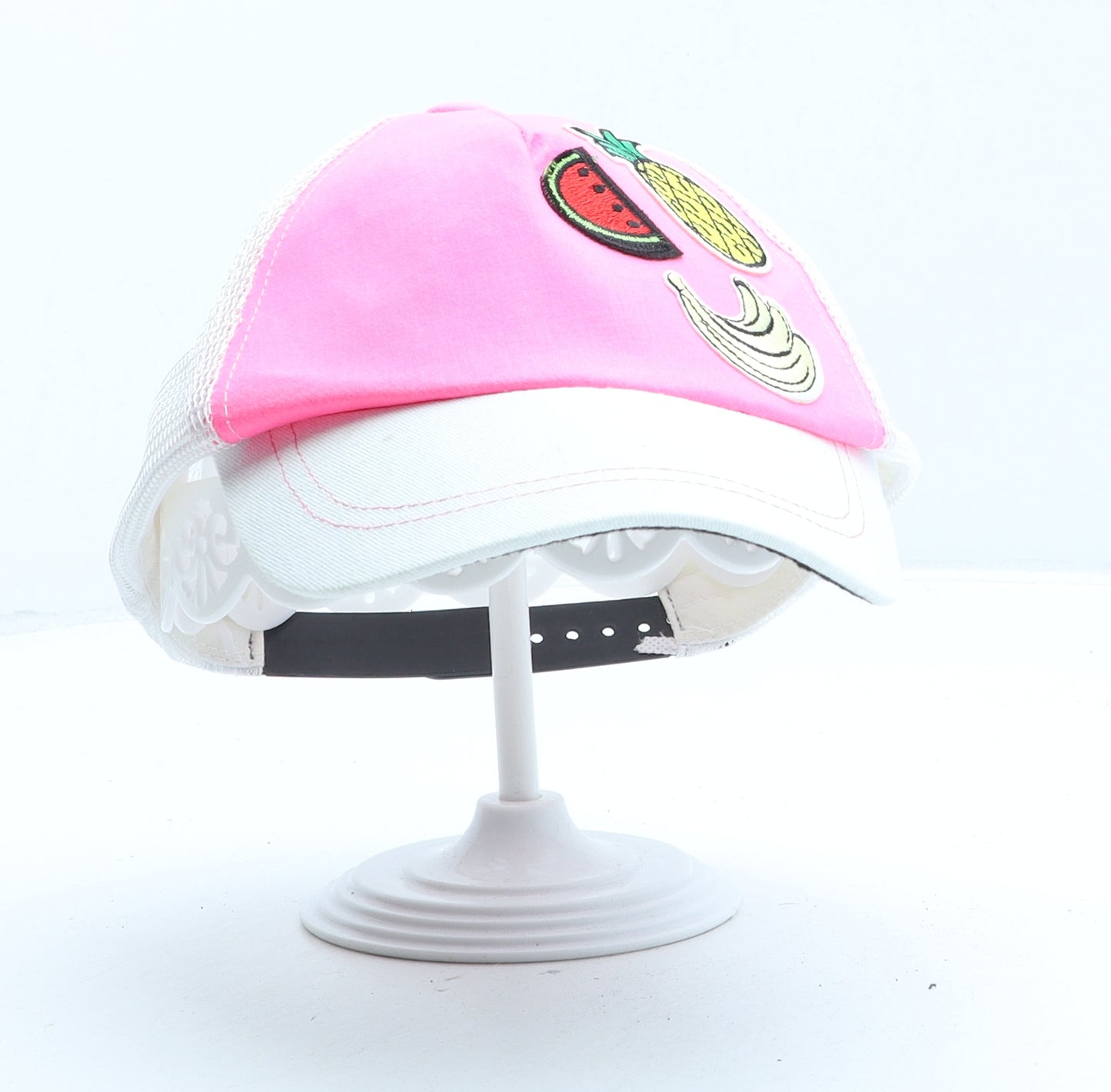 TU Girls Pink Polyester Baseball Cap One Size - Fruits