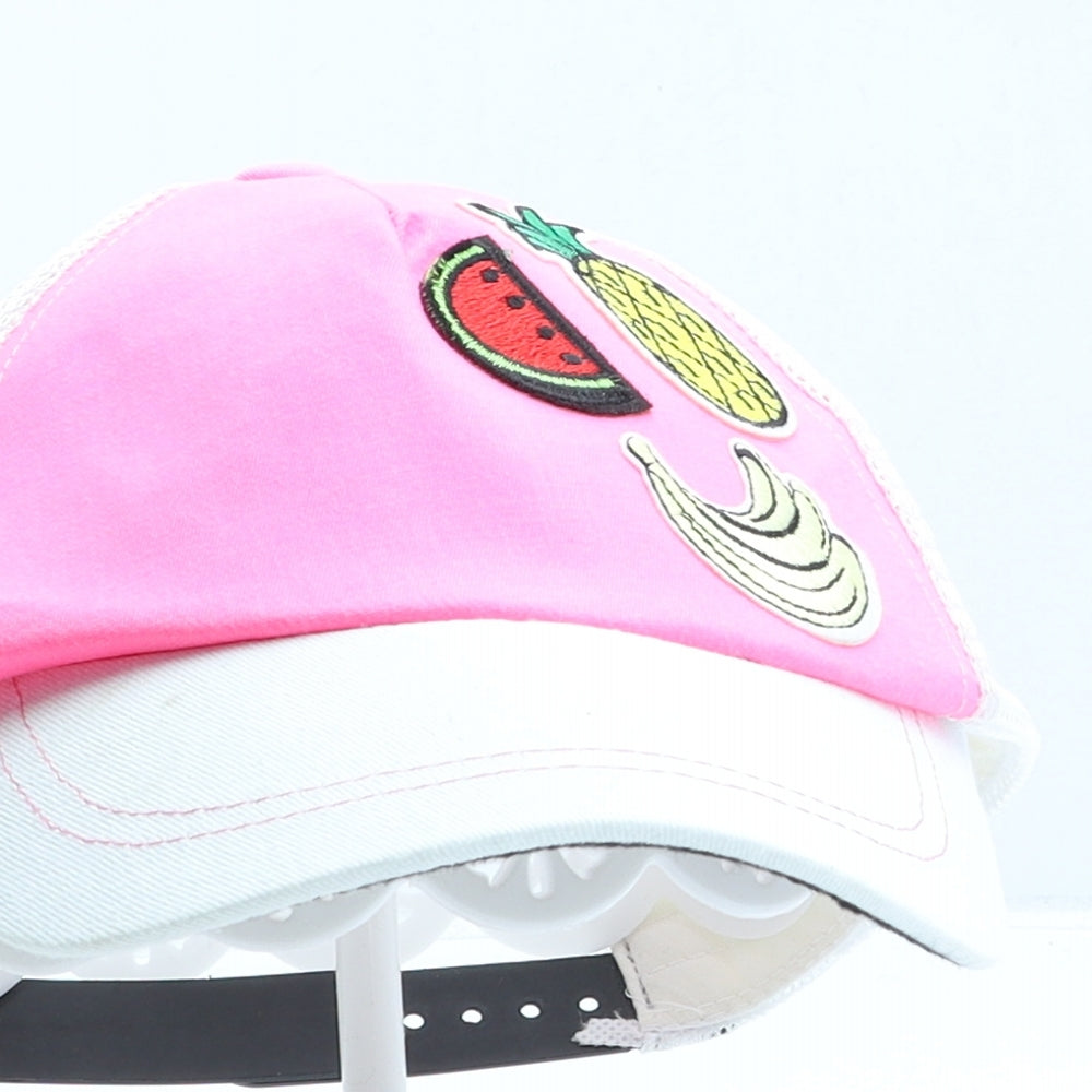 TU Girls Pink Polyester Baseball Cap One Size - Fruits