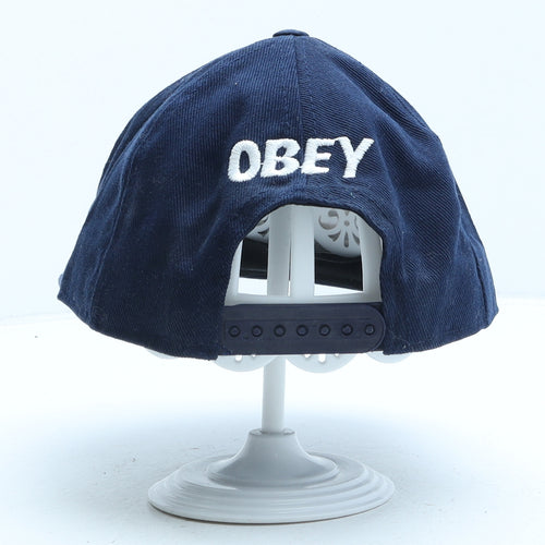 OBEY Mens Blue Cotton Snapback One Size