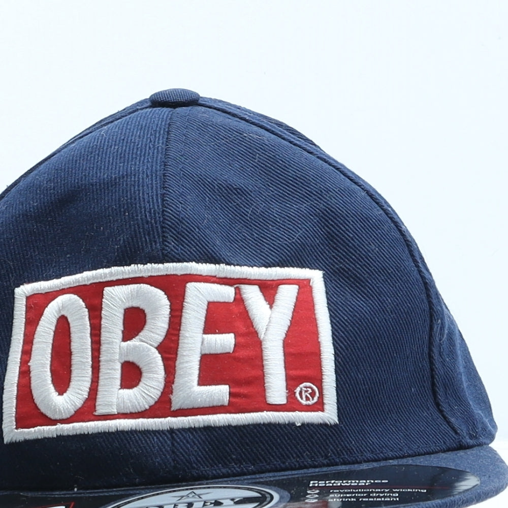 OBEY Mens Blue Cotton Snapback One Size
