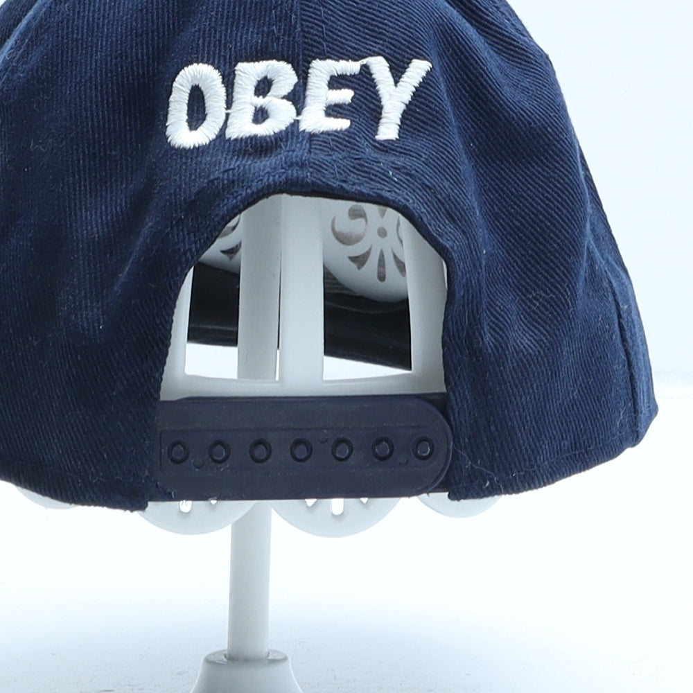 OBEY Mens Blue Cotton Snapback One Size