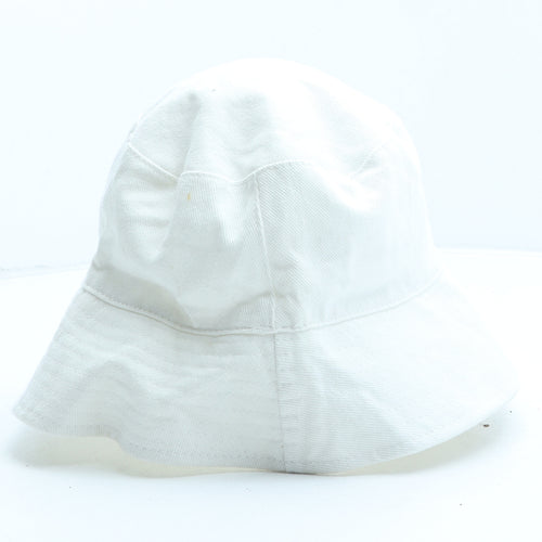 Primark Womens White Cotton Bucket Hat One Size