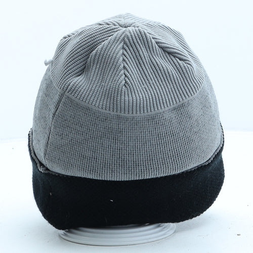 Avalanche Mens Grey Acrylic Beanie One Size