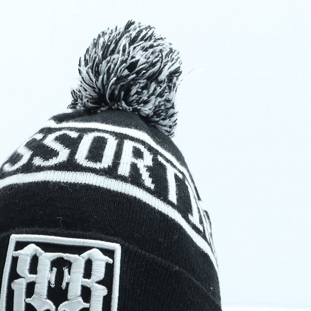 Ressortir Mens Black Acrylic Beanie One Size