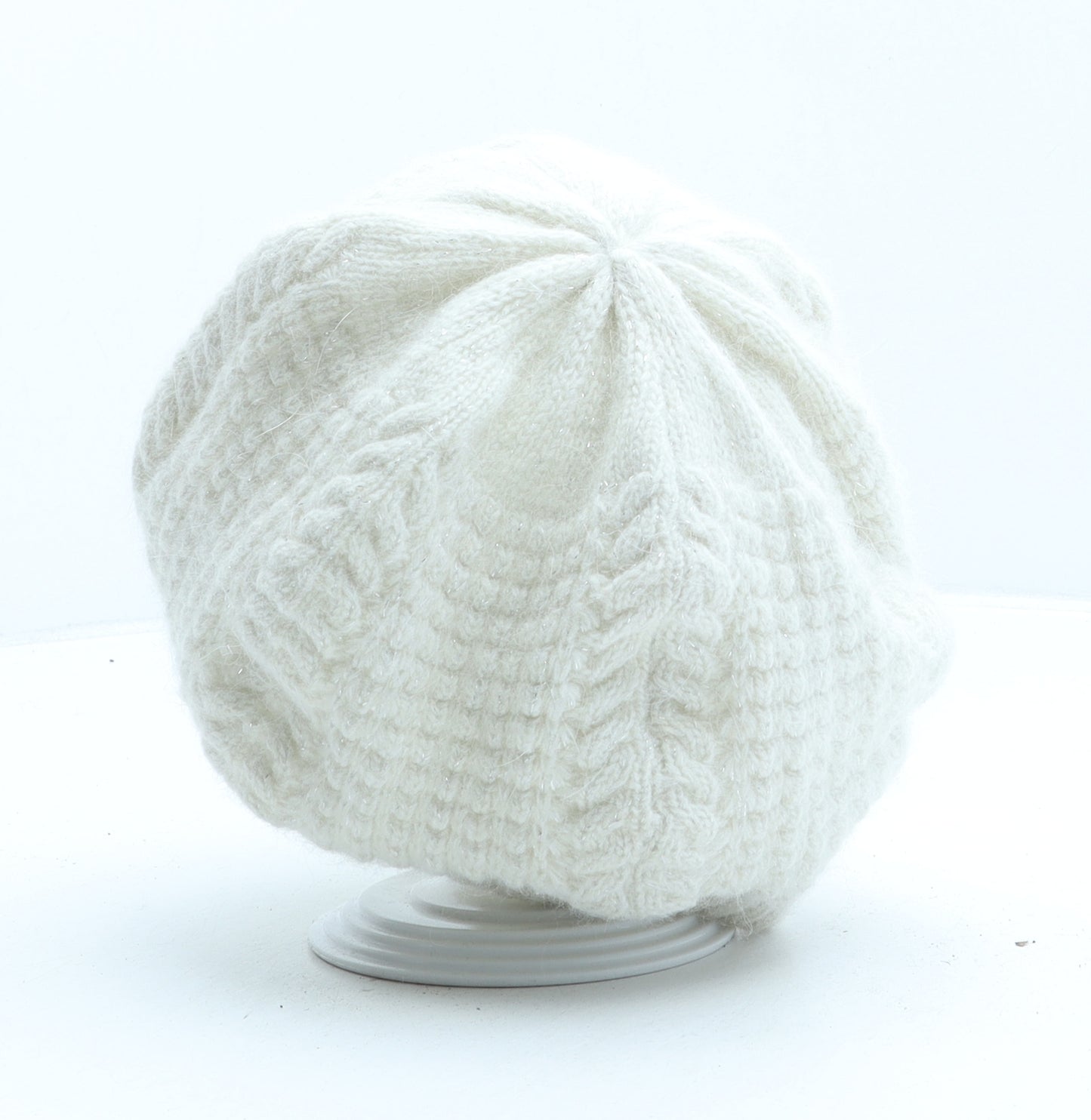 Accessorize Womens Beige Wool Beanie One Size