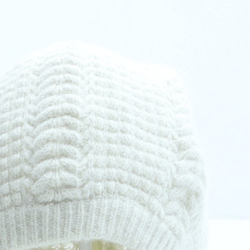 Accessorize Womens Beige Wool Beanie One Size