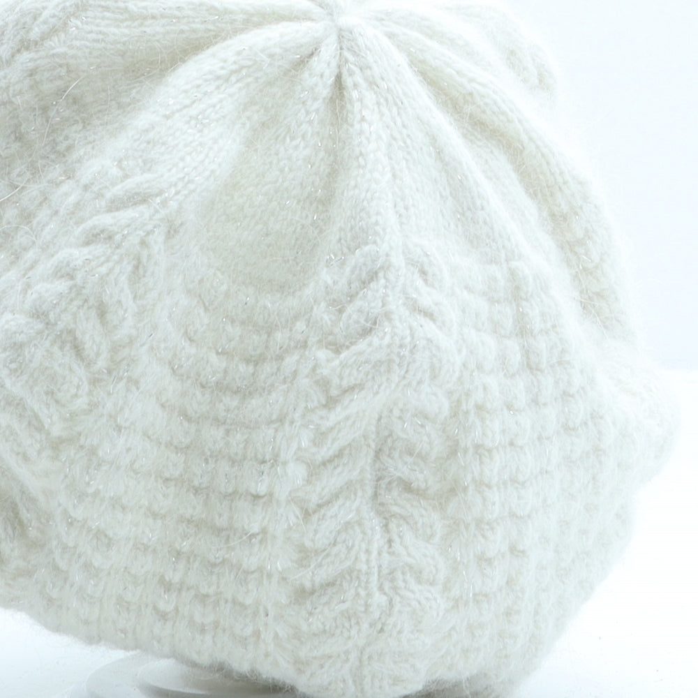Accessorize Womens Beige Wool Beanie One Size