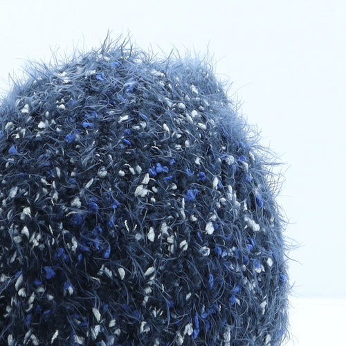 Marks and Spencer Womens Blue Polyester Beanie One Size