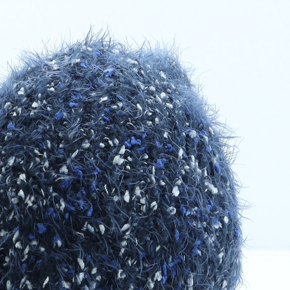 Marks and Spencer Womens Blue Polyester Beanie One Size