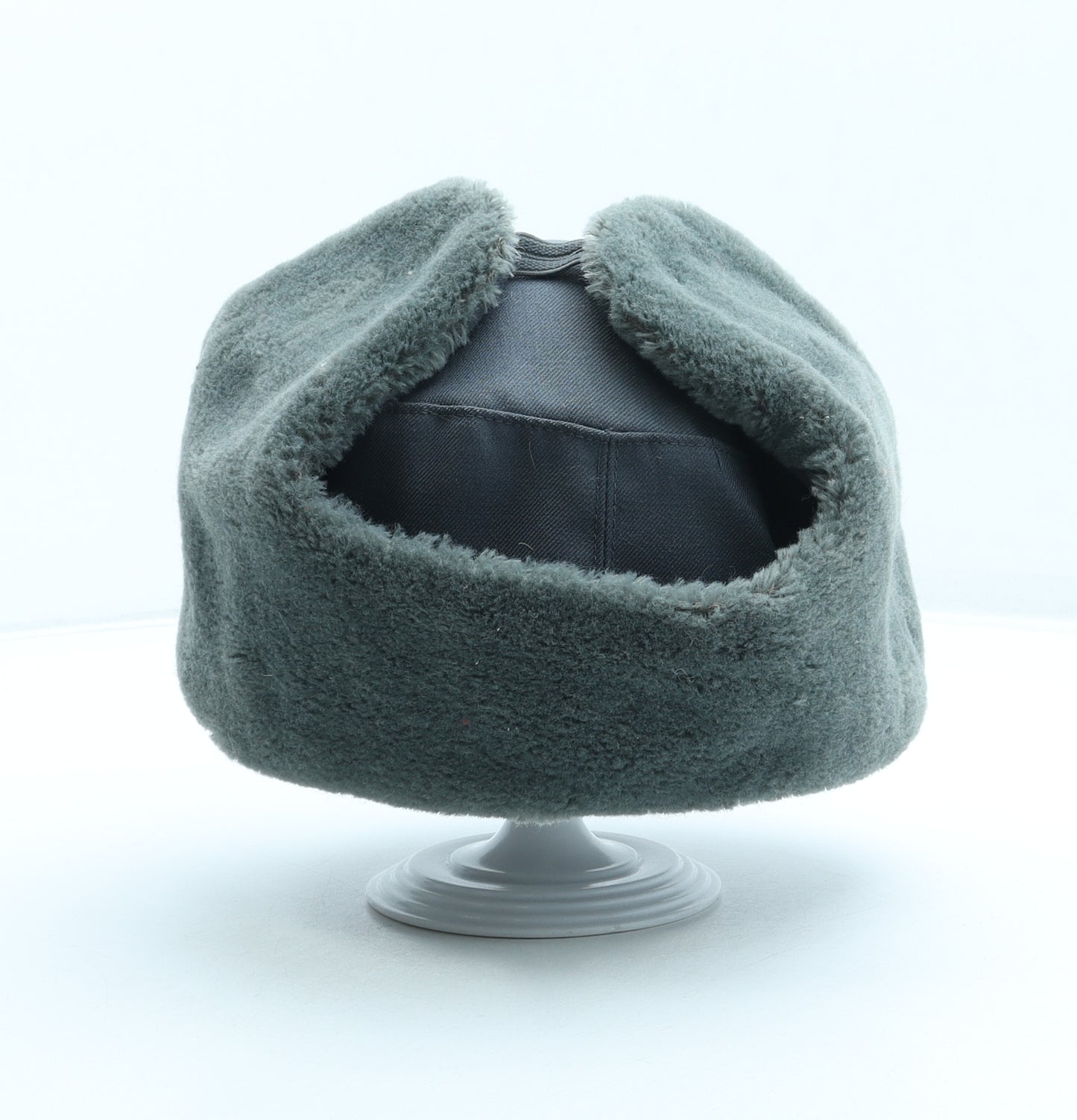 Preworn Mens Grey Polyester Trapper Hat Size 55