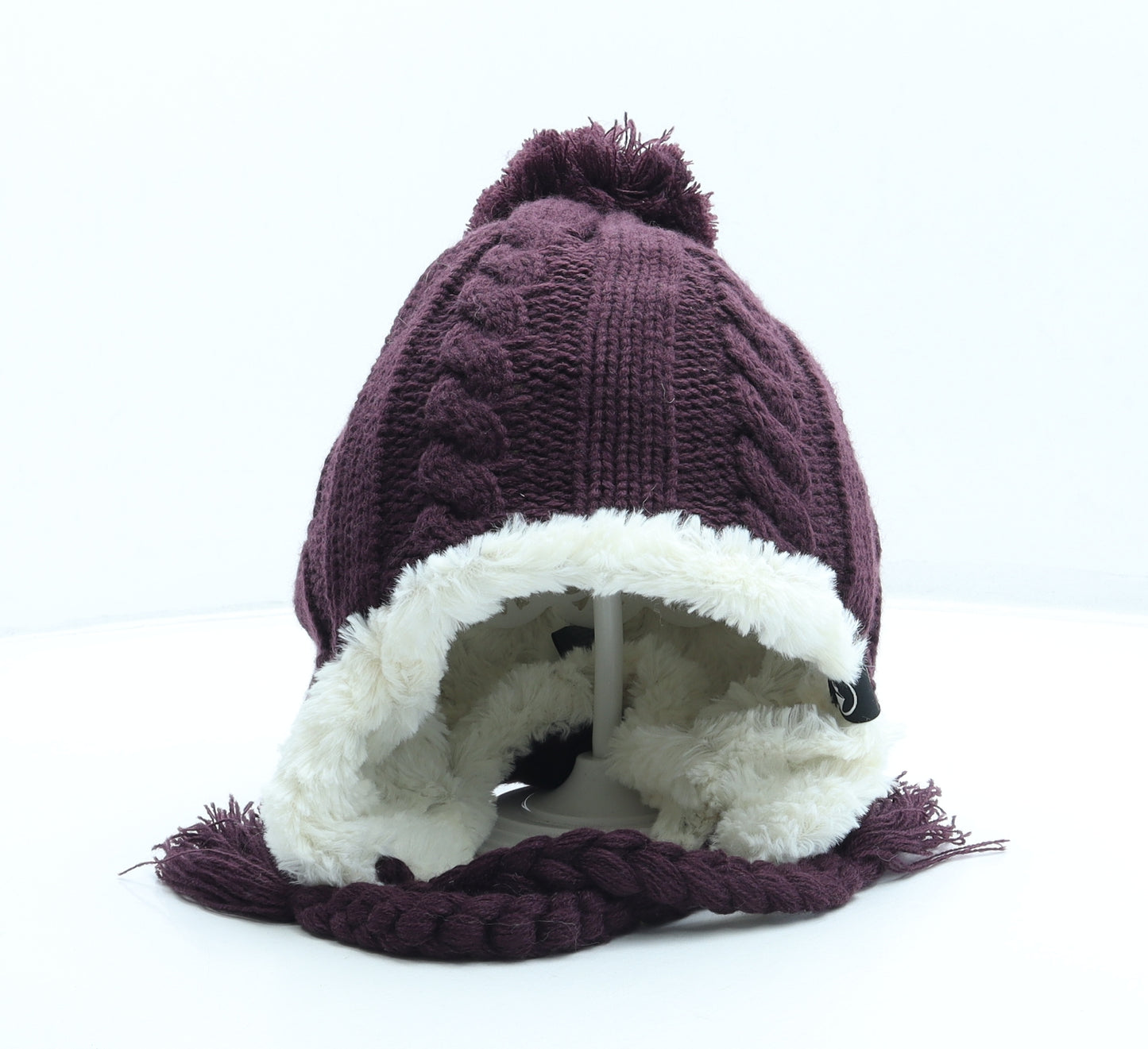 North Ridge Womens Purple Acrylic Bonnet One Size