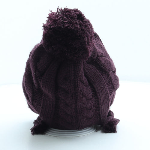 North Ridge Womens Purple Acrylic Bonnet One Size
