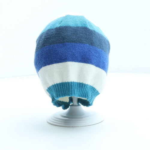 George Boys Multicoloured Striped Acrylic Beanie One Size