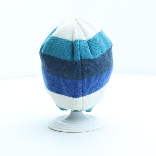 George Boys Multicoloured Striped Acrylic Beanie One Size