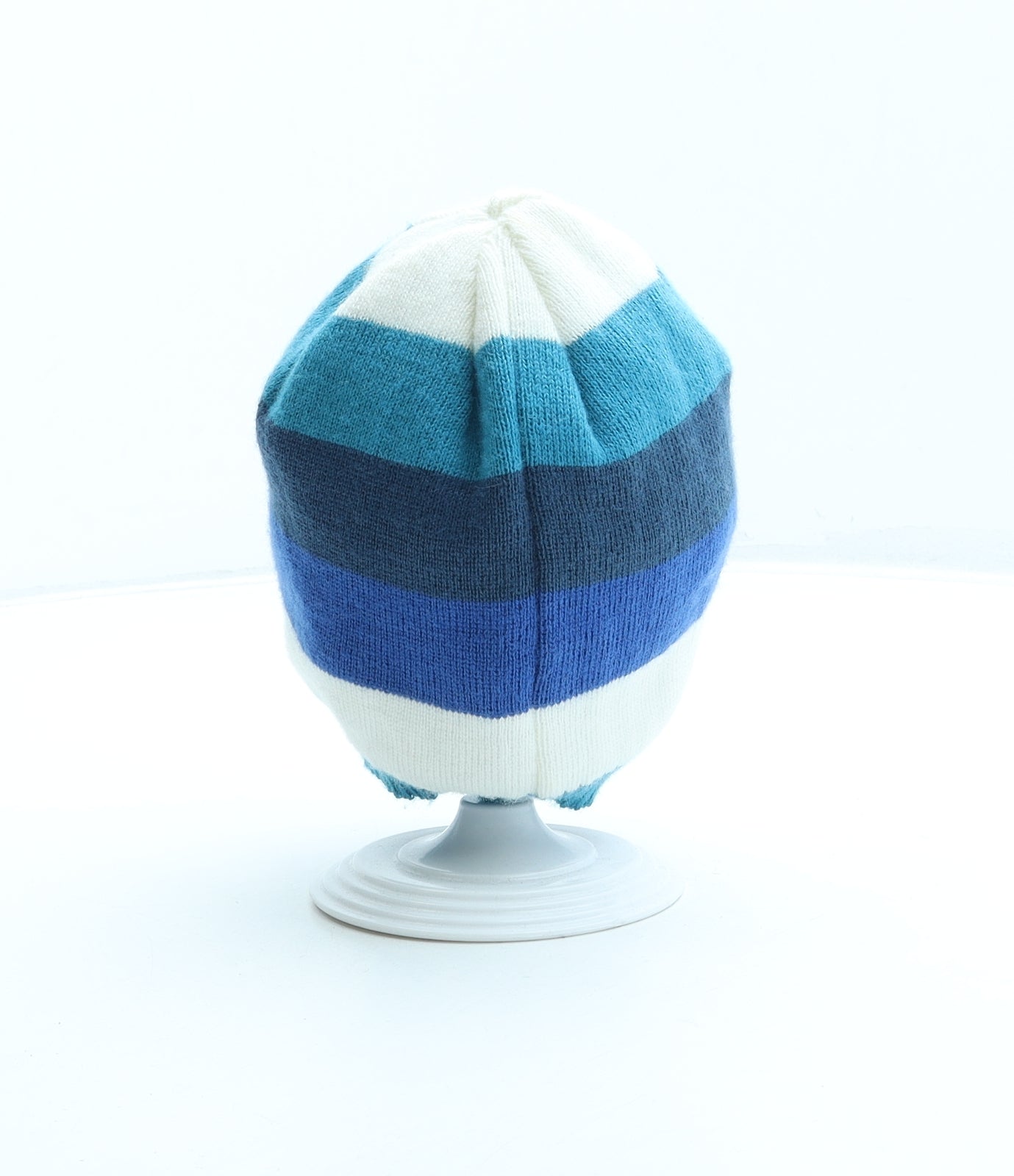 George Boys Multicoloured Striped Acrylic Beanie One Size