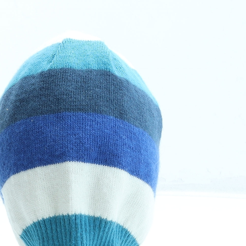 George Boys Multicoloured Striped Acrylic Beanie One Size