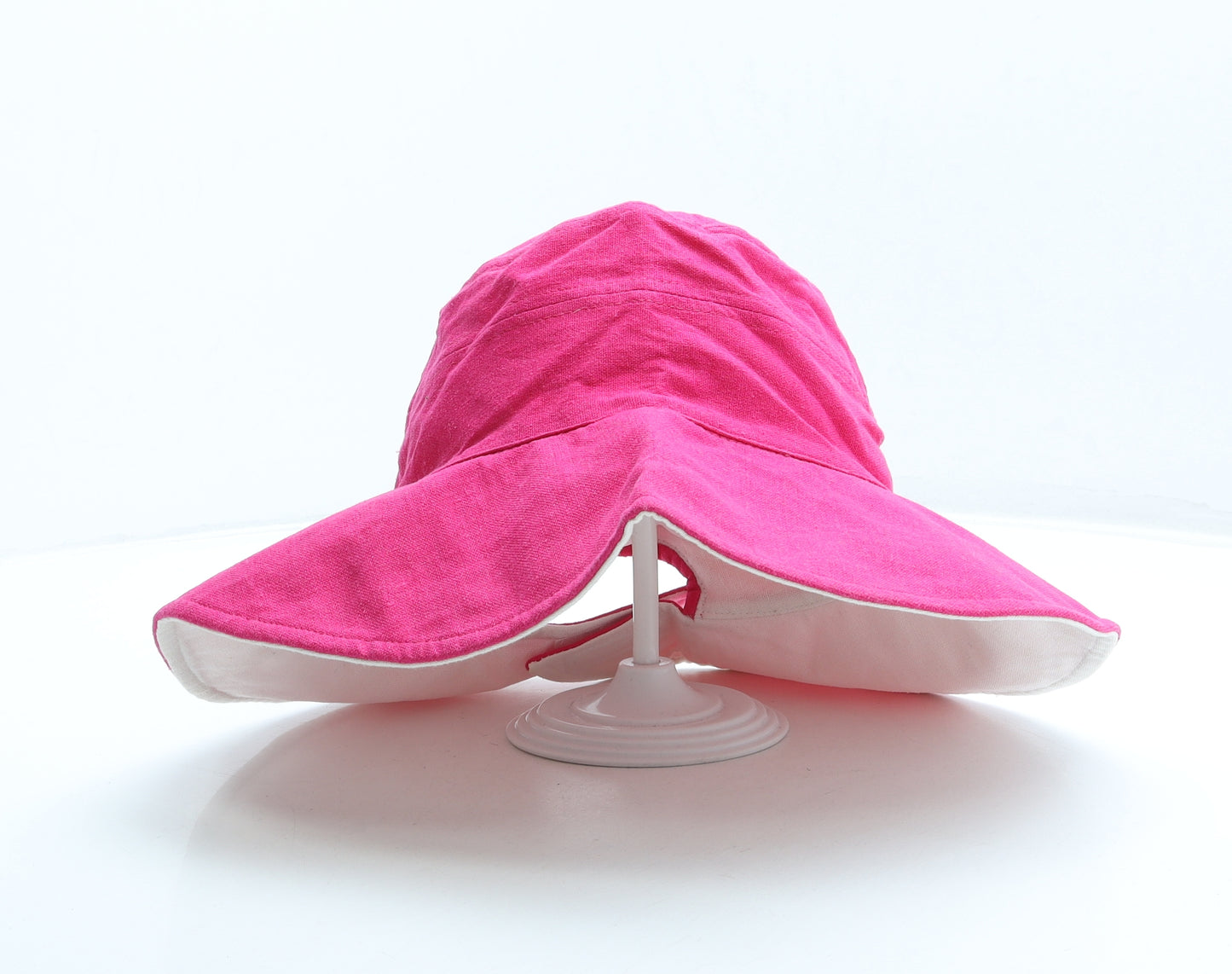 Stamion Accessories Womens Pink Linen Sun Hat One Size