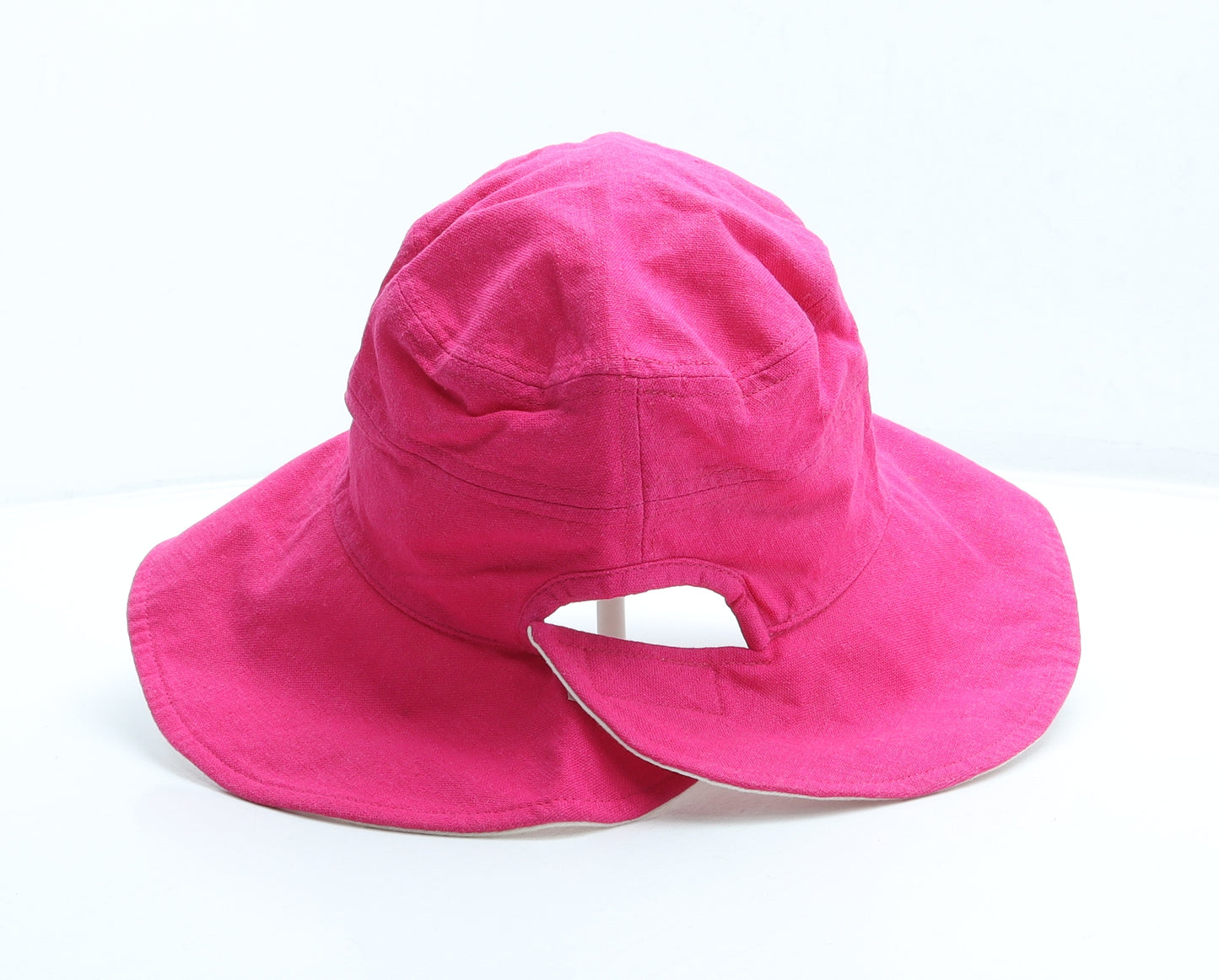Stamion Accessories Womens Pink Linen Sun Hat One Size