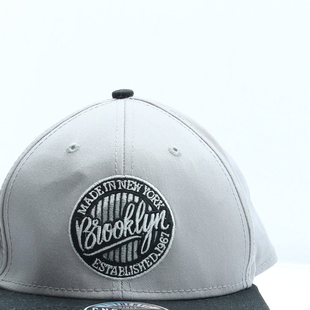Primark Mens Grey Cotton Snapback One Size