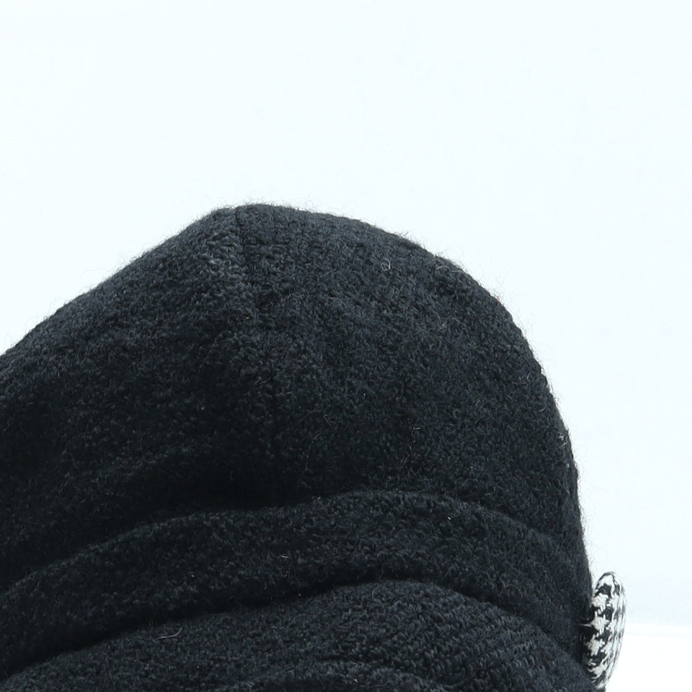 Marks and Spencer Womens Black Acrylic Peaked Cap One Size