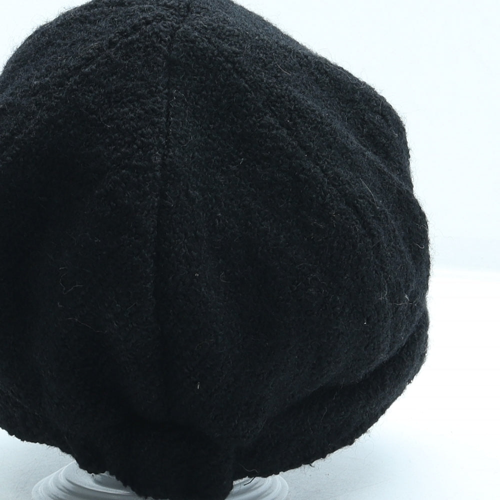 Marks and Spencer Womens Black Acrylic Peaked Cap One Size