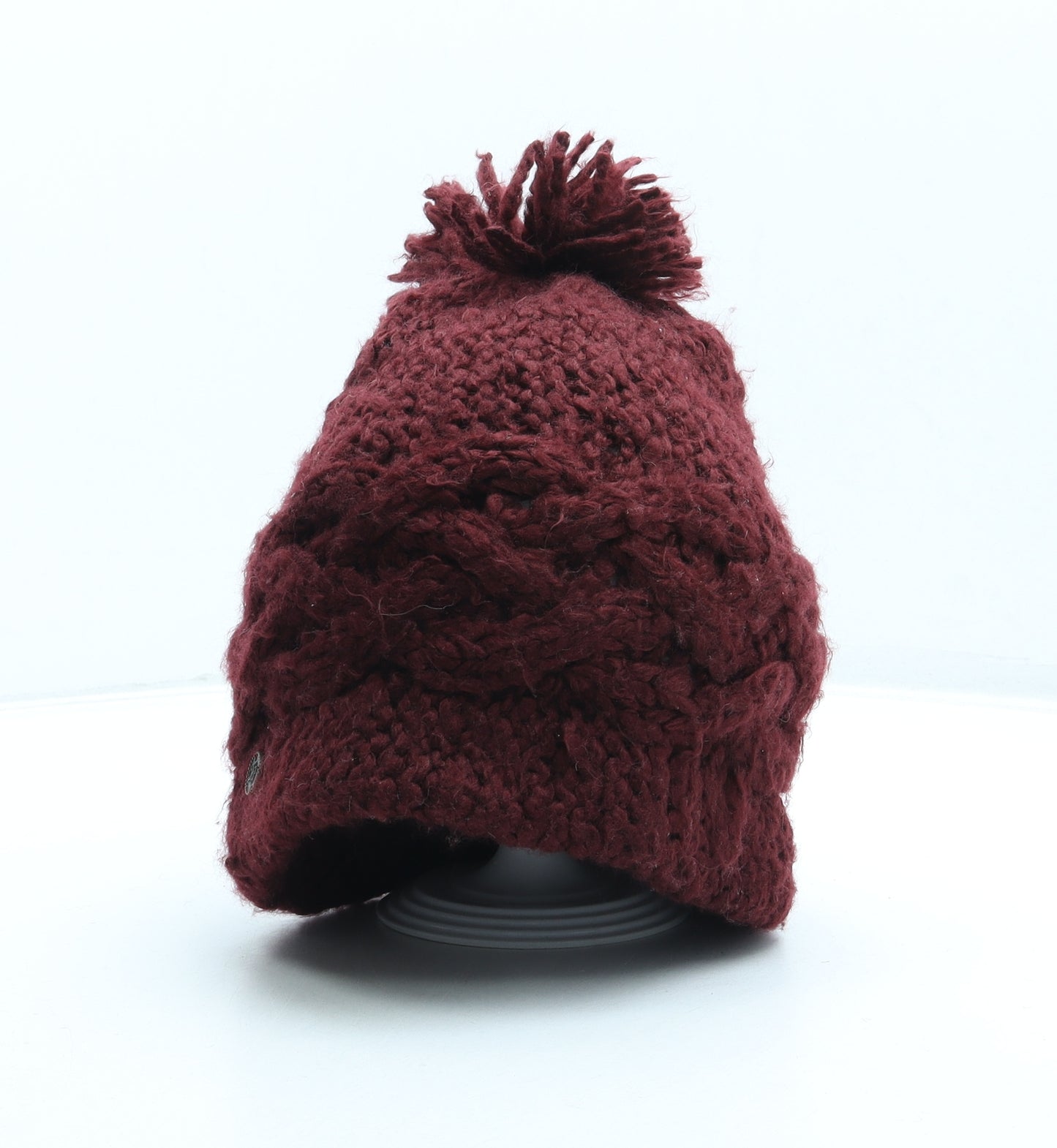 Dorothy Perkins Womens Red Acrylic Bobble Hat One Size