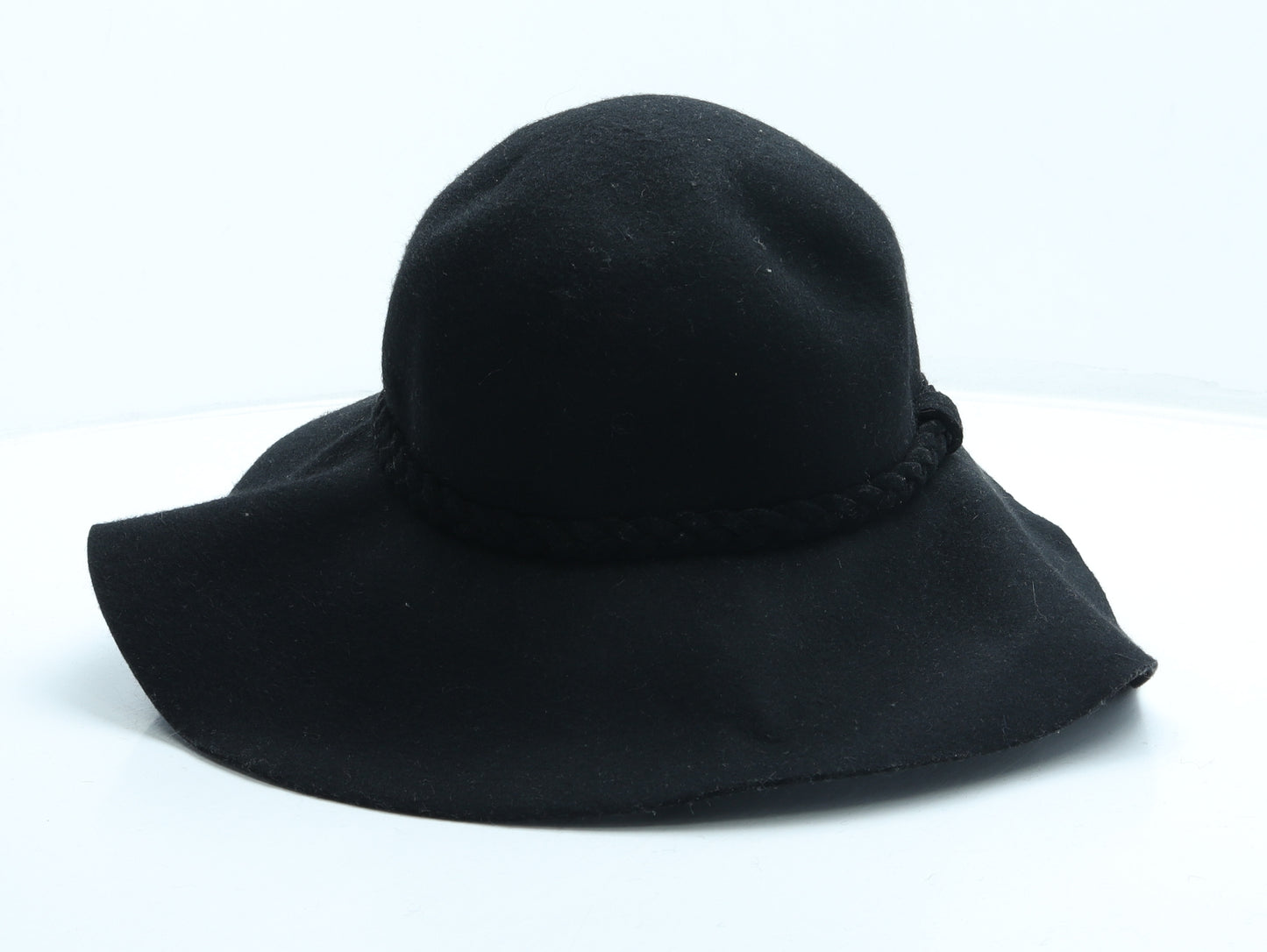 Atmosphere Womens Black 100% Wool Sun Hat One Size