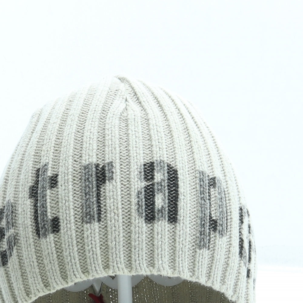 Firetrap Mens Beige Cotton Beanie One Size