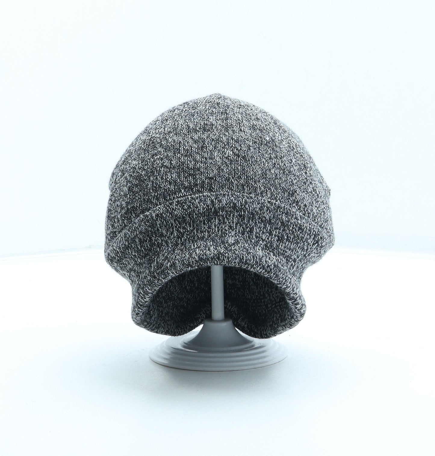 PEP&CO Mens Grey Acrylic Beanie One Size
