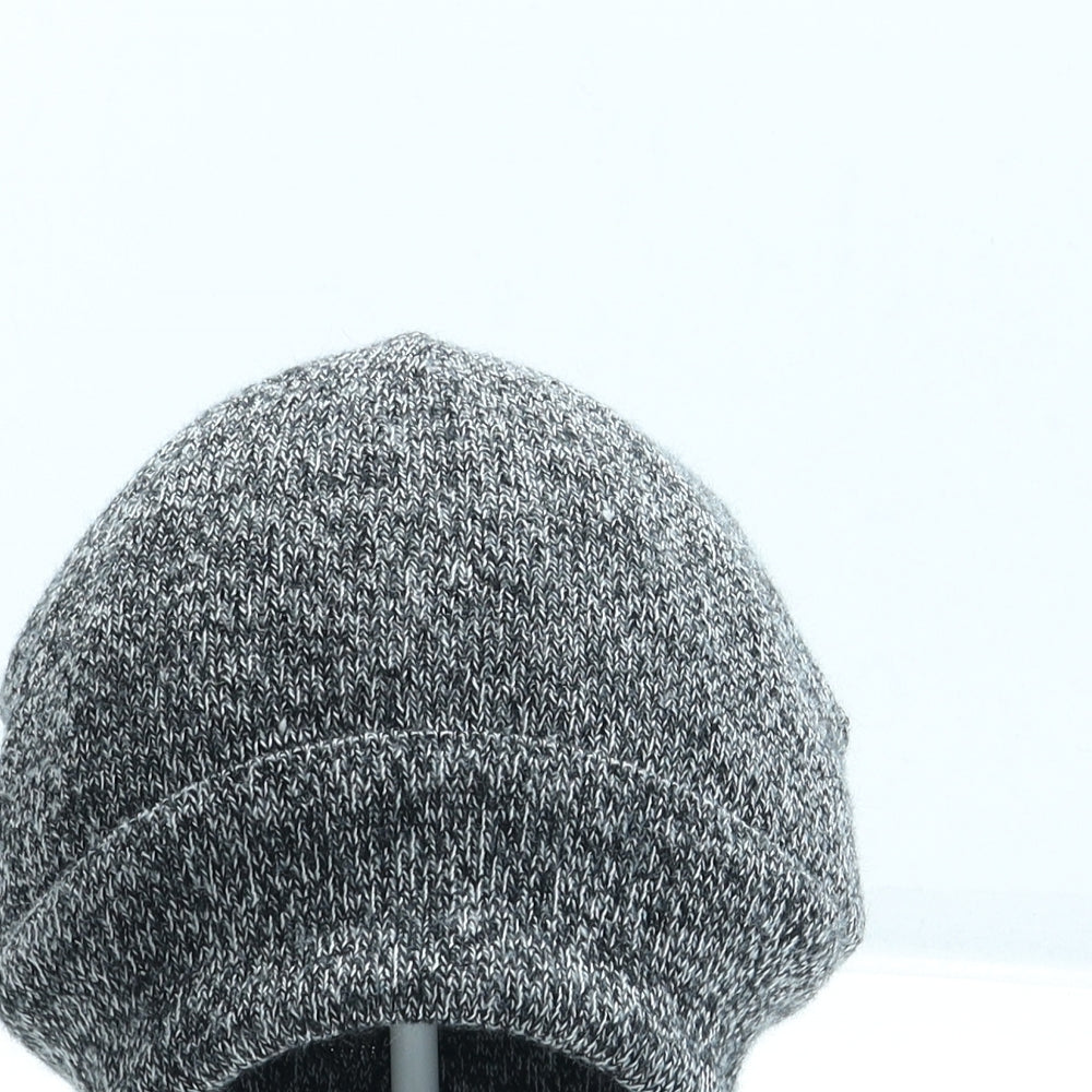 PEP&CO Mens Grey Acrylic Beanie One Size