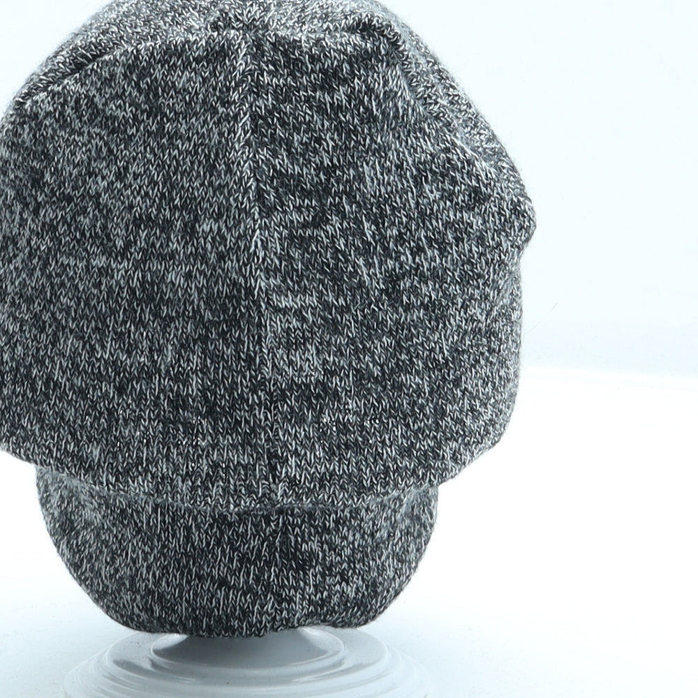 PEP&CO Mens Grey Acrylic Beanie One Size