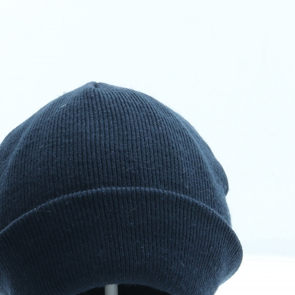 Jeff&Co Mens Blue Acrylic Beanie One Size