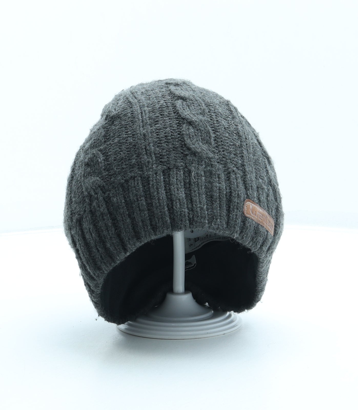DECATHLON Mens Grey Acrylic Beanie One Size