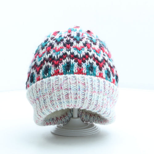 Beechfield Womens Multicoloured Geometric Acrylic Beanie One Size