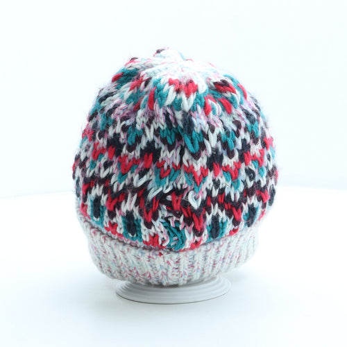 Beechfield Womens Multicoloured Geometric Acrylic Beanie One Size