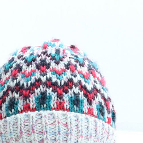 Beechfield Womens Multicoloured Geometric Acrylic Beanie One Size