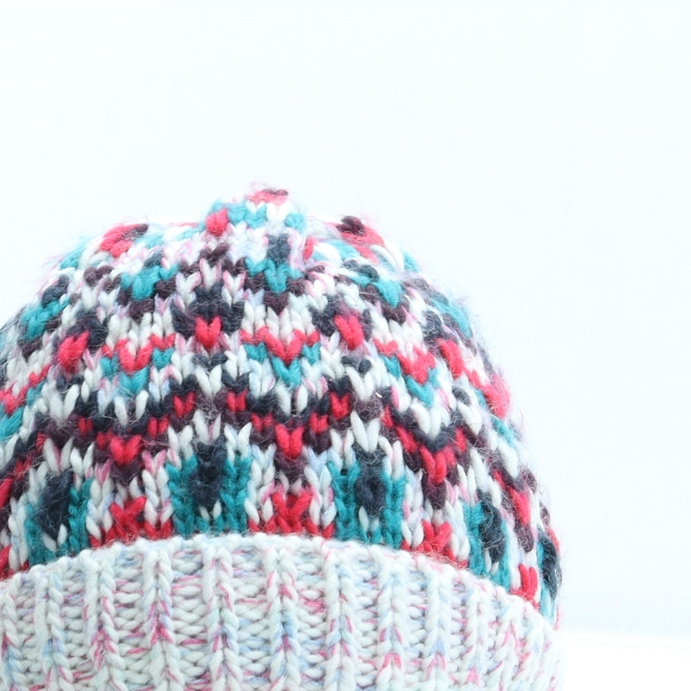 Beechfield Womens Multicoloured Geometric Acrylic Beanie One Size