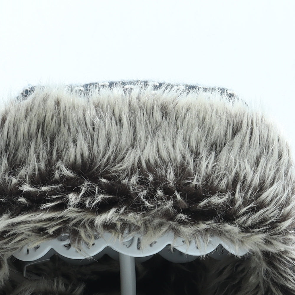 Matalan Womens Blue Fair Isle Acrylic Trapper Hat One Size