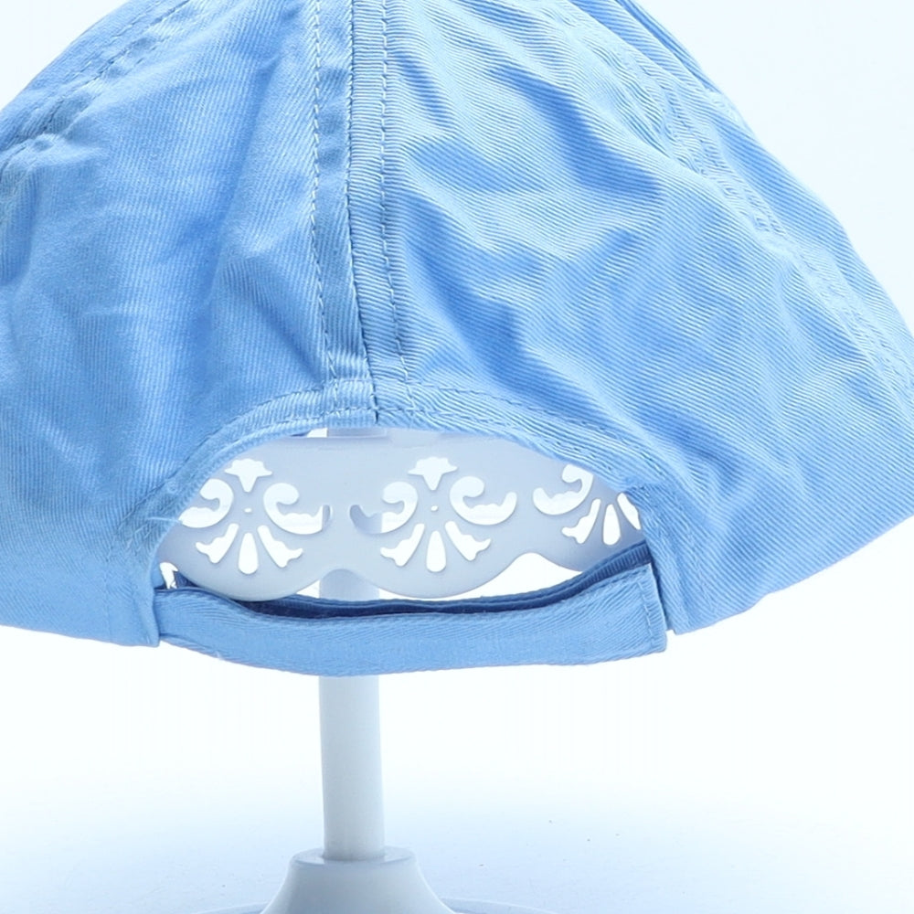 Beechfield Girls Blue Cotton Baseball Cap One Size