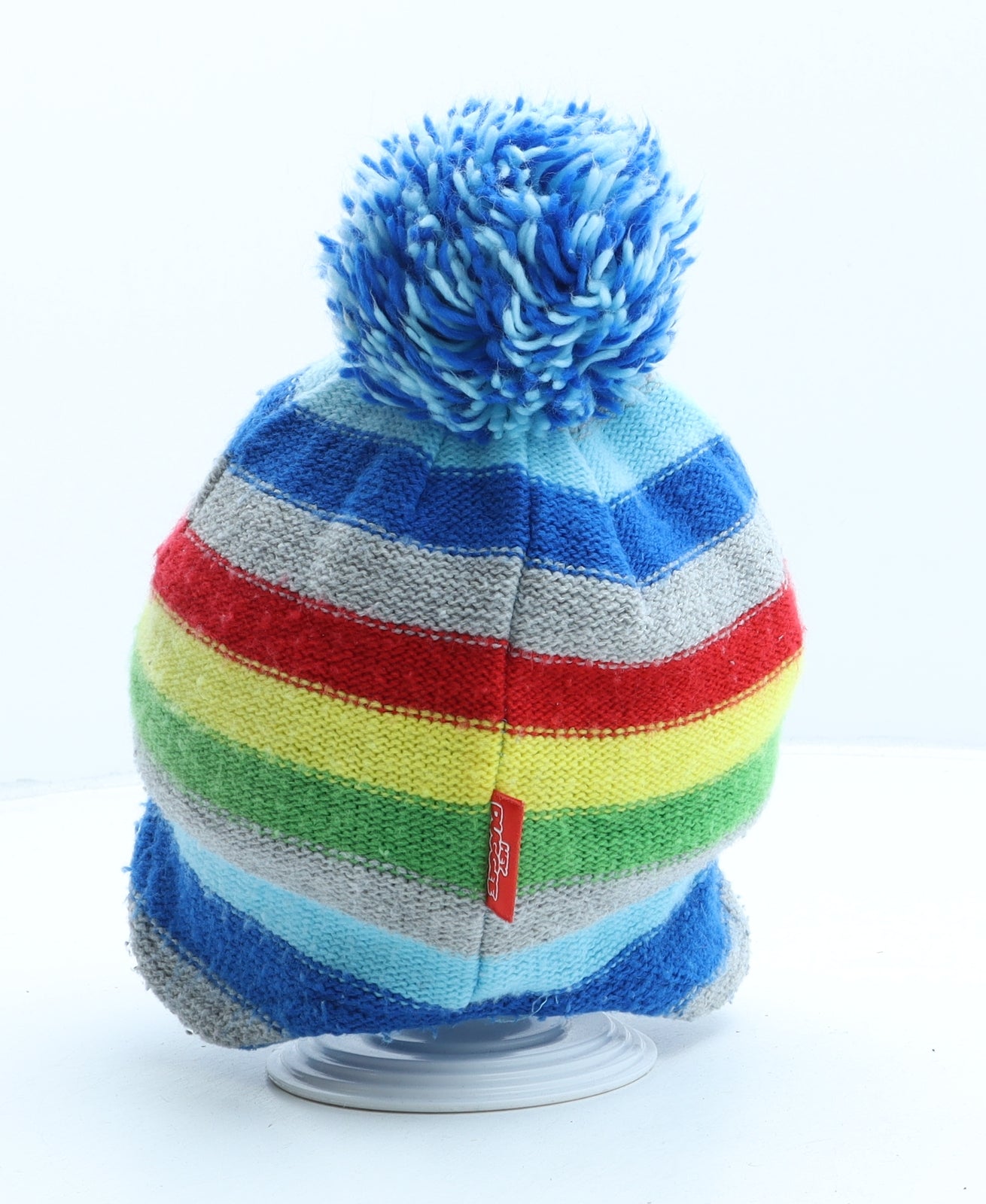 TU Boys Multicoloured Striped Acrylic Bonnet One Size - Hey Duggee