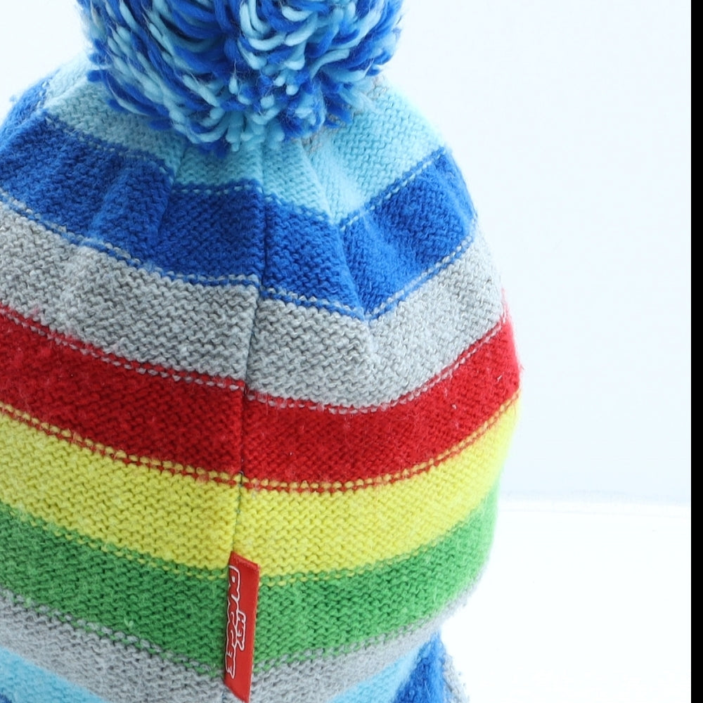 TU Boys Multicoloured Striped Acrylic Bonnet One Size - Hey Duggee