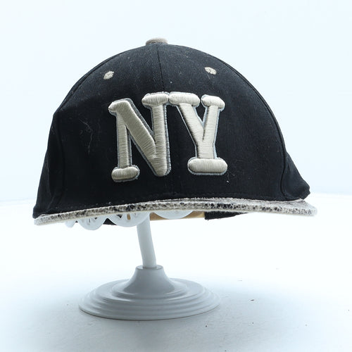 Raw Blue Mens Black Animal Print Polyester Snapback Size L - Snake Print New York