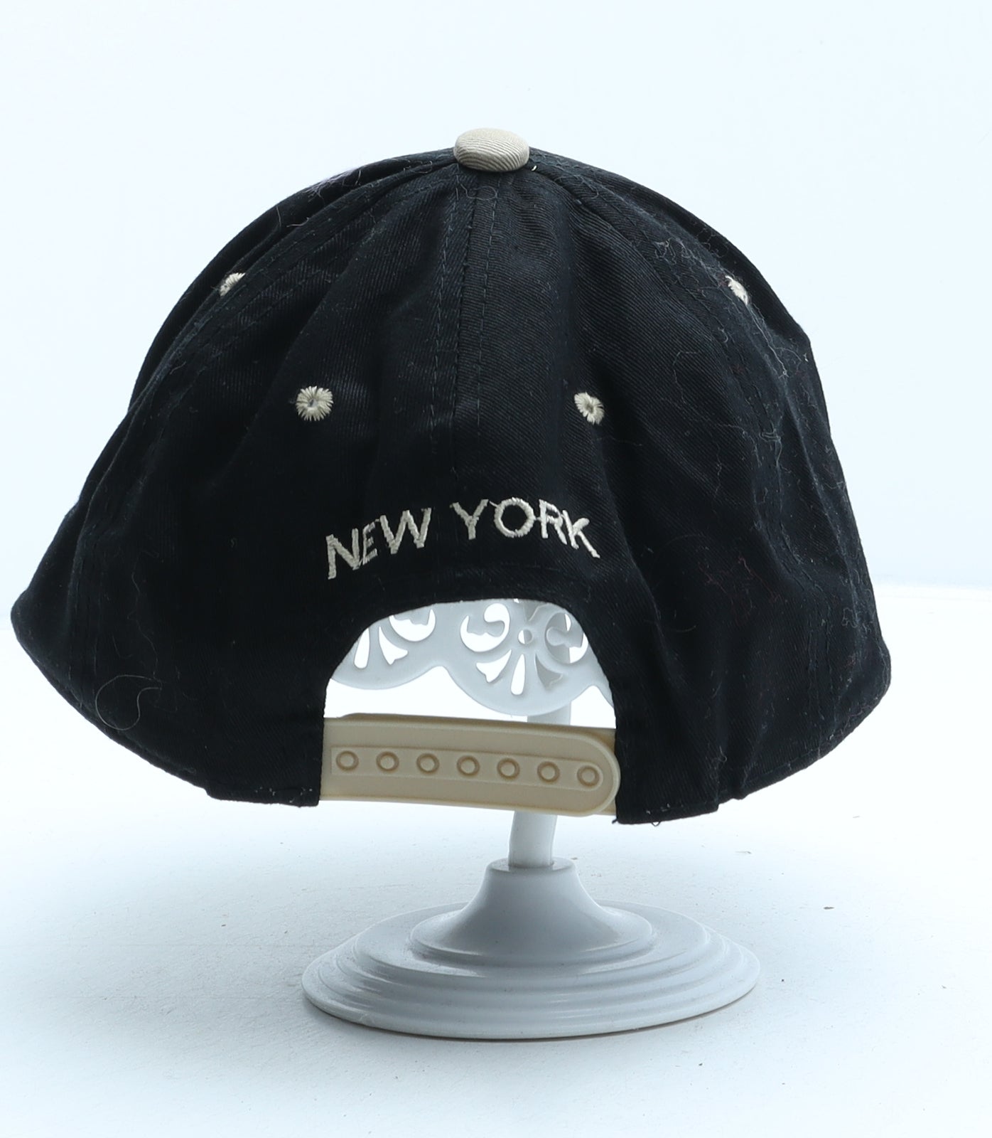 Raw Blue Mens Black Animal Print Polyester Snapback Size L - Snake Print New York