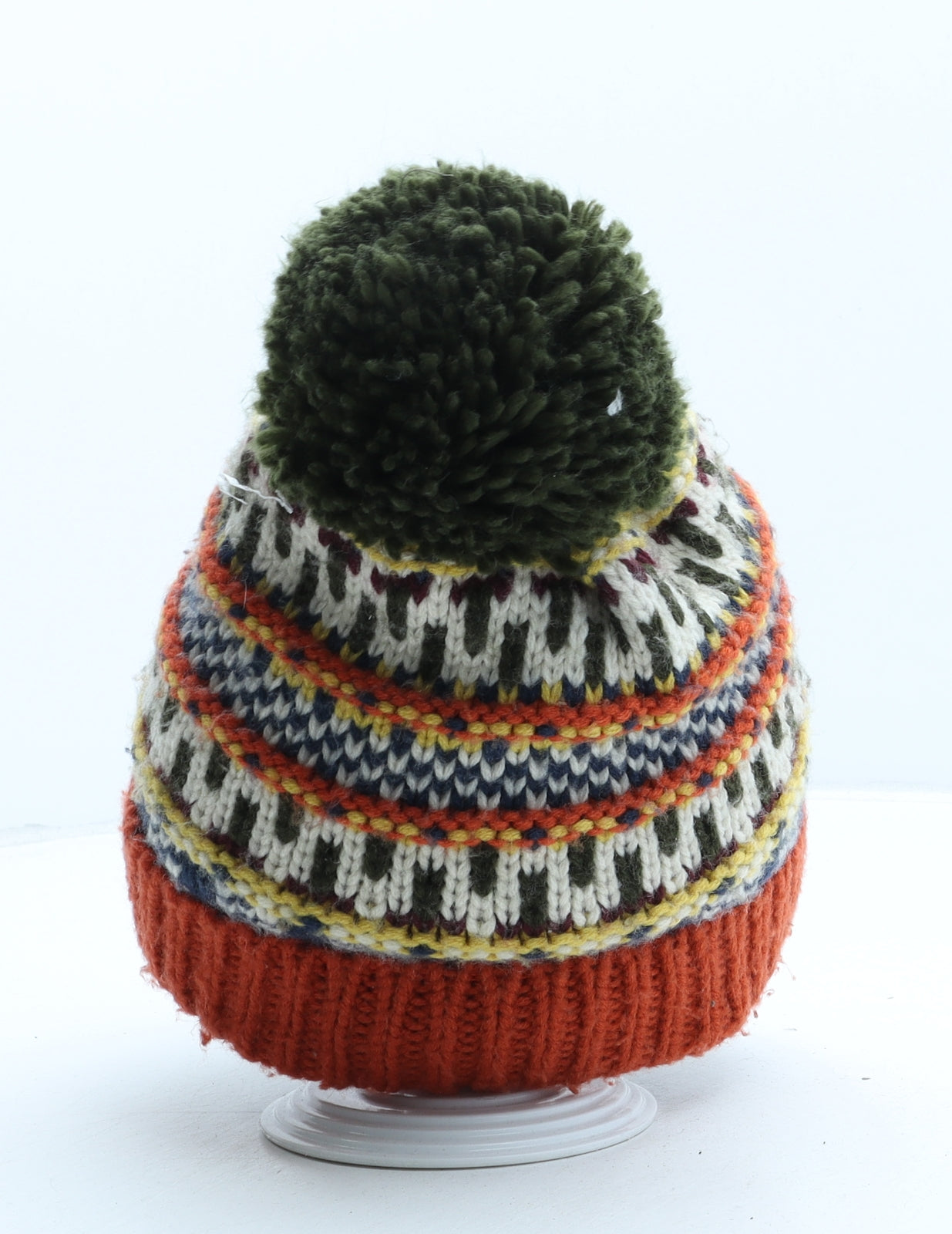 NEXT Boys Multicoloured Fair Isle Acrylic Bobble Hat One Size