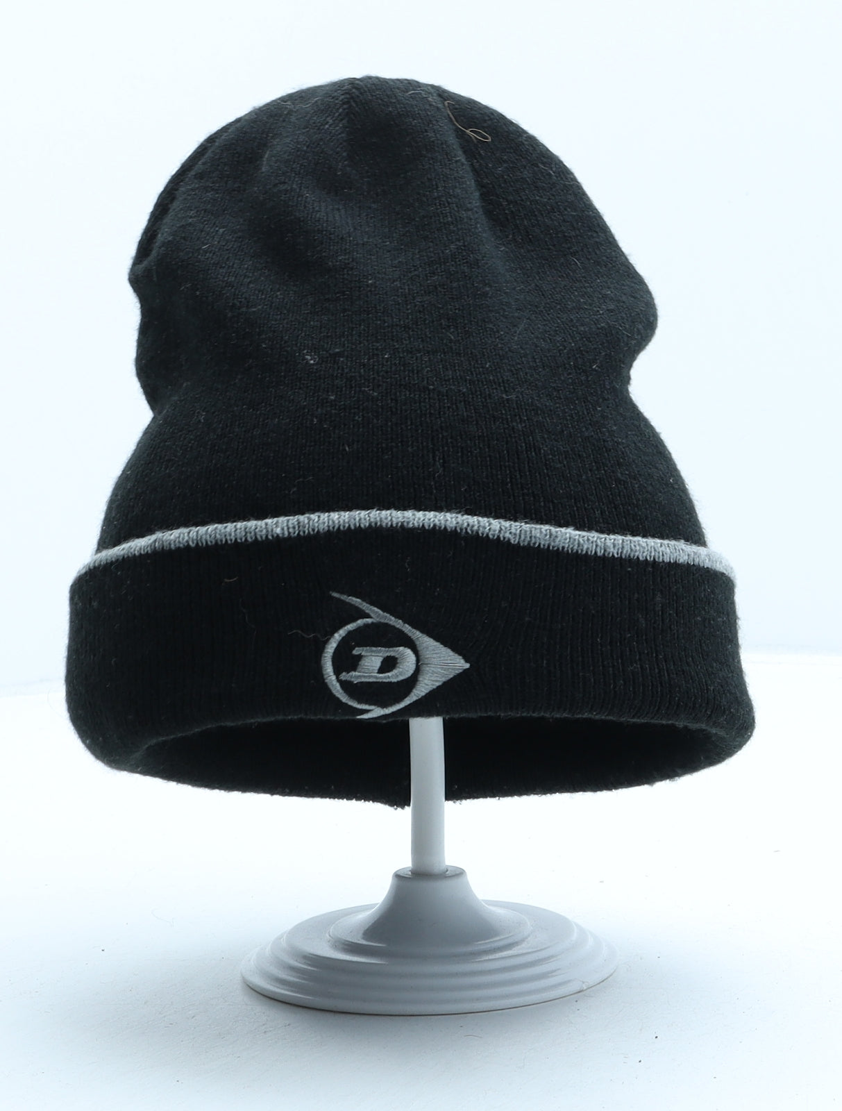 Dunlop Mens Black Acrylic Beanie One Size