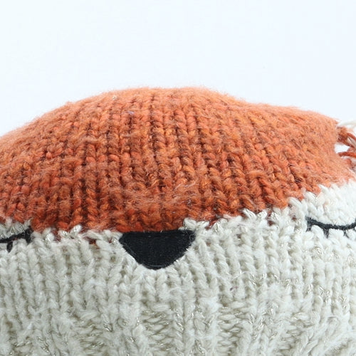 George Girls Beige Acrylic Bobble Hat One Size