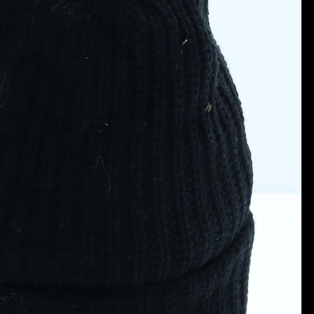 Heat Saver Womens Black Acrylic Beanie One Size